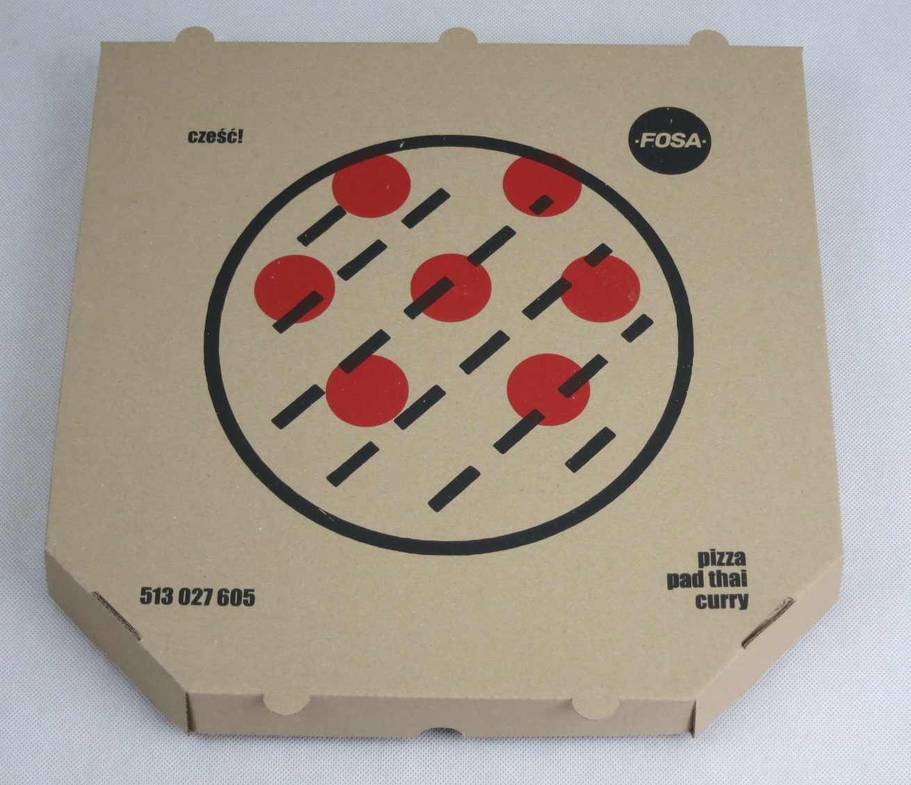 Kartony na pizzę pudełka szare FOSA Pizza.jpg